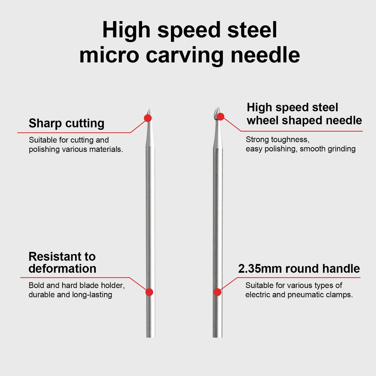 5-Piece Wood Carving Bit Set
