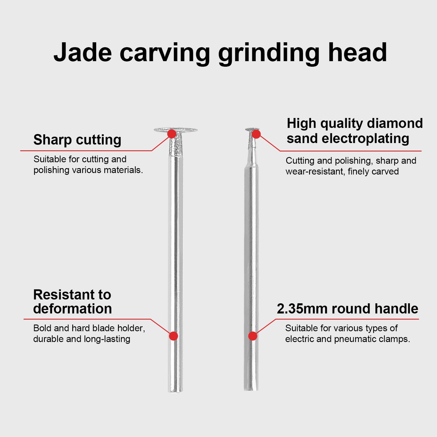 5-Piece Stone Grinding Bit Set