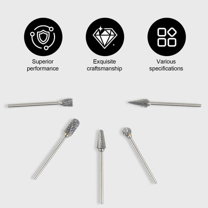 5-Piece Tungsten Rotary Bit Set