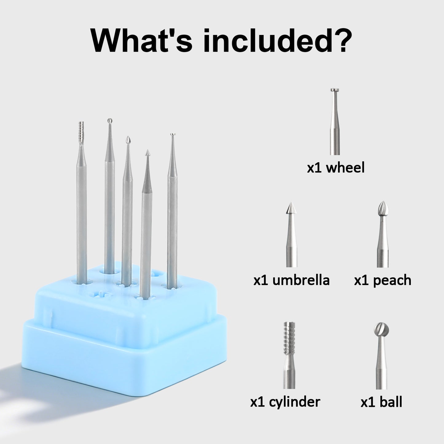 5-Piece Wood Carving Bit Set