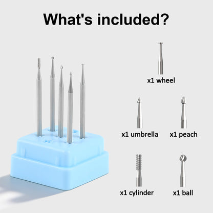 5-Piece Wood Carving Bit Set