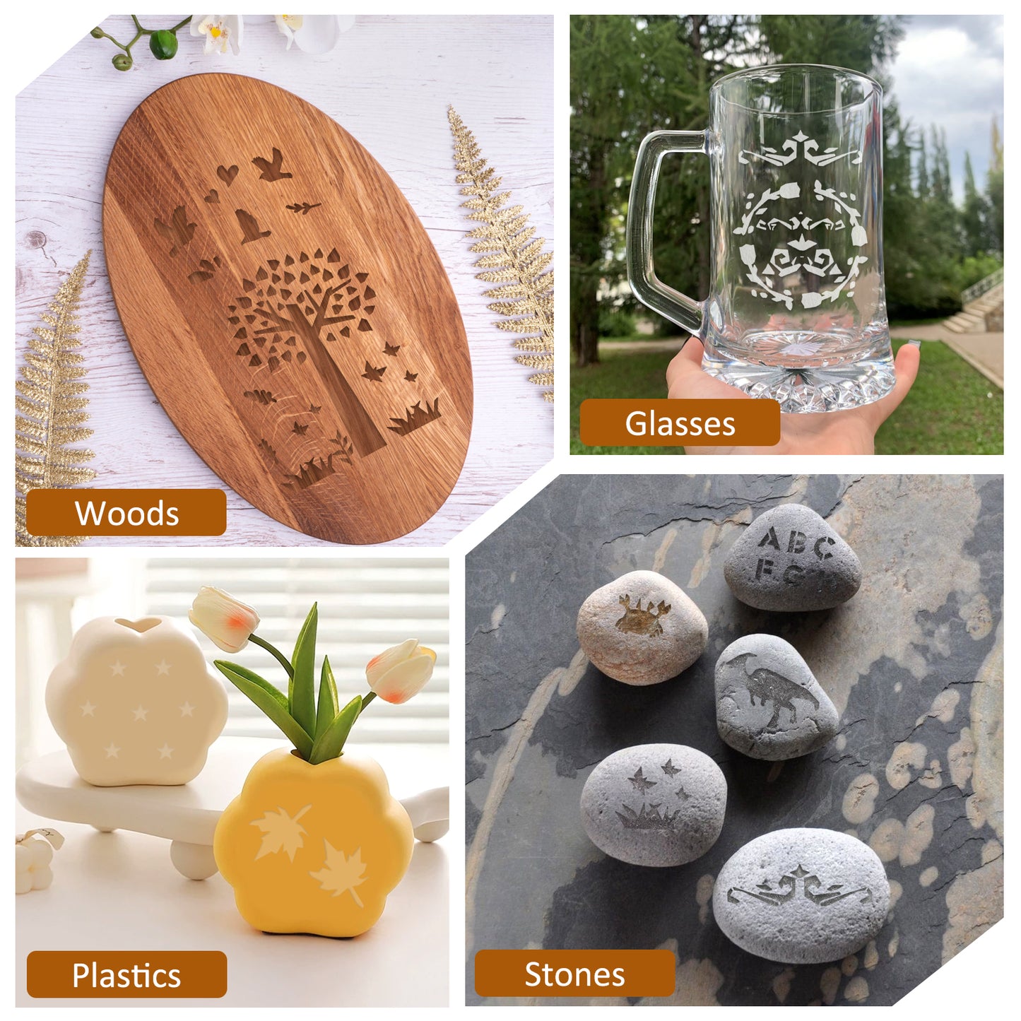 10 Pcs Essential Stencil Set