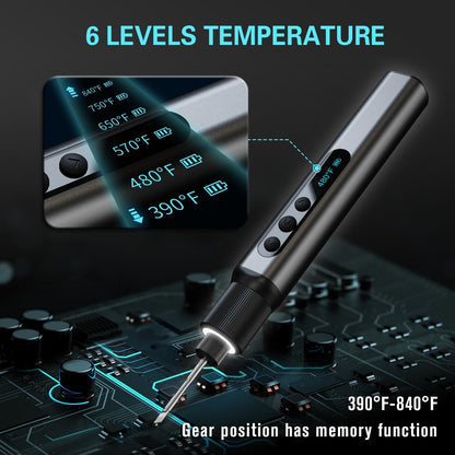 D6-001 Haninula Pro Cordless Soldering Iron Pen Kit