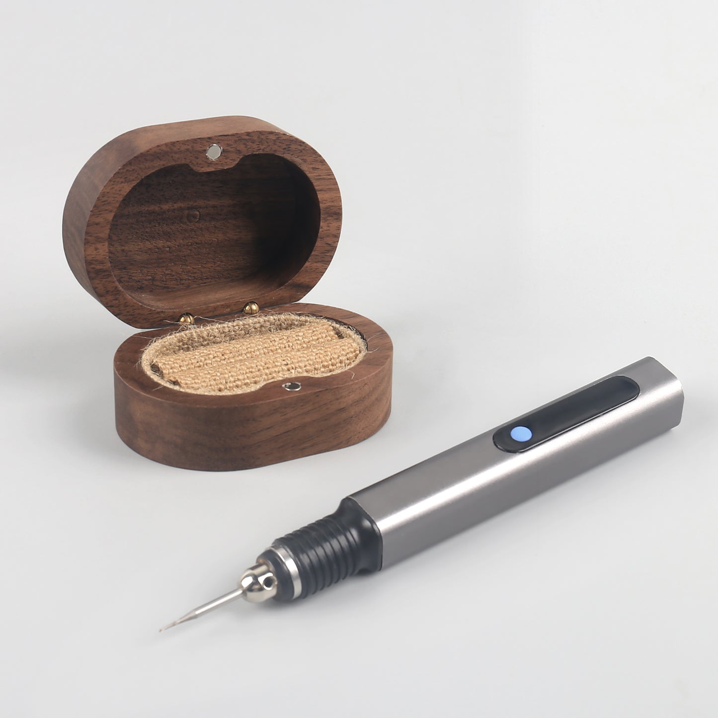 Wood Ring Box + Electric Engraving Pen Tools