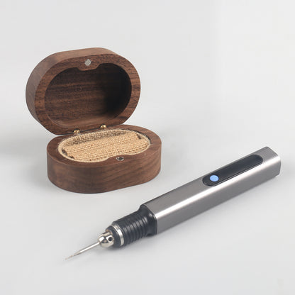 Wood Ring Box + Electric Engraving Pen Tools