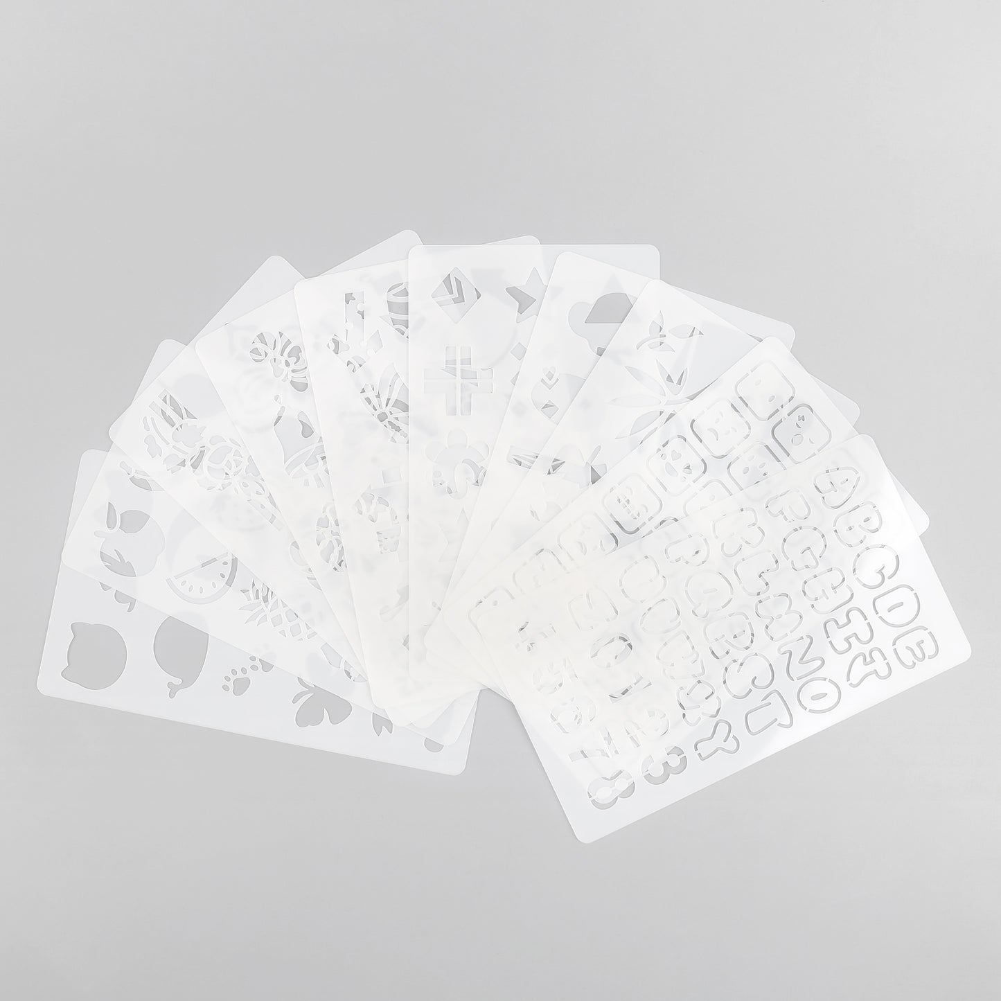 10 Pcs Crafting Stencil Set