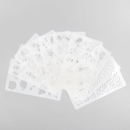 10 Pcs Crafting Stencil Set