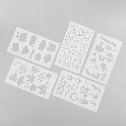 10 Pcs Crafting Stencil Set
